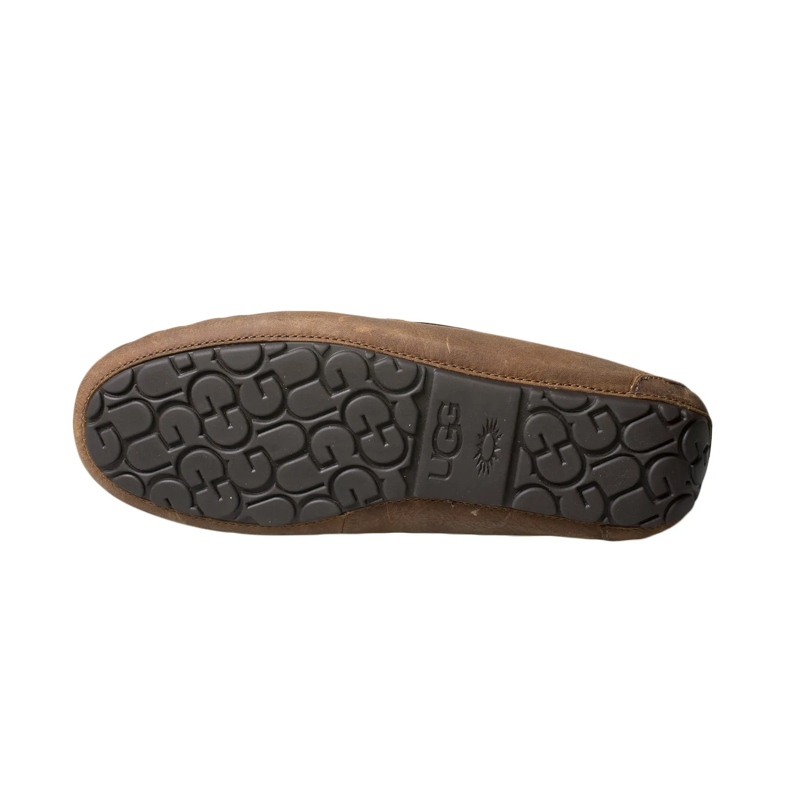 UGG Men's Tan Leather Olsen Slippers - Buy Now