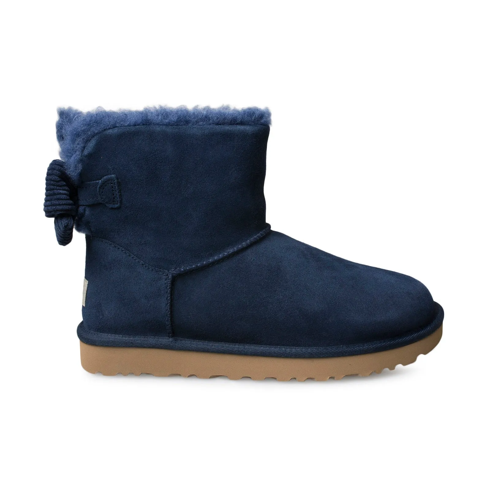 UGG Navy Corduroy Bow Boots for Women