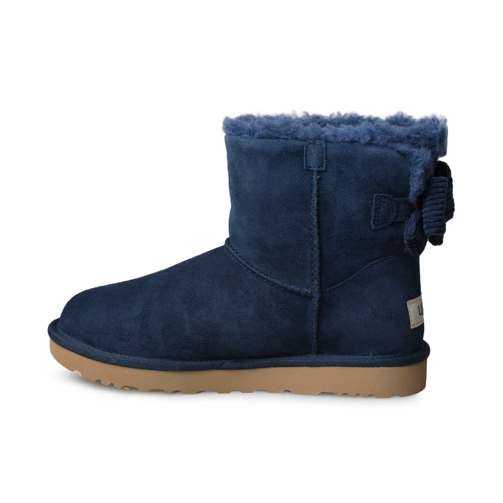 UGG Navy Corduroy Bow Boots for Women