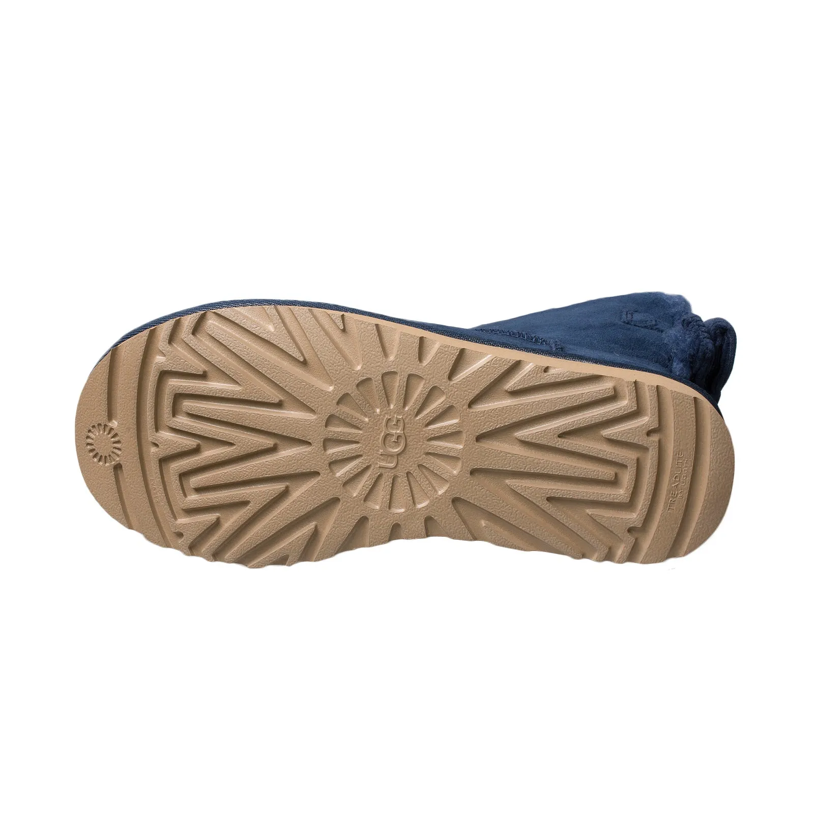 UGG Navy Corduroy Bow Boots for Women