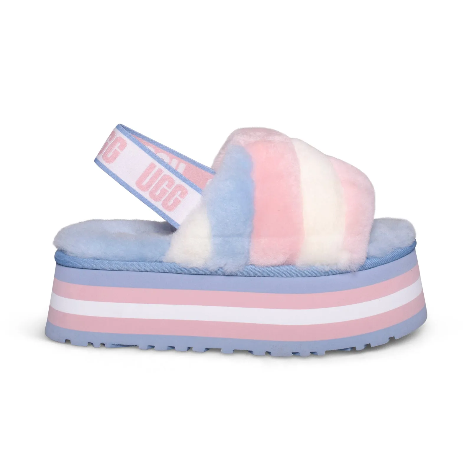 UGG Pride Slides for Women - Disco Stripe Combo