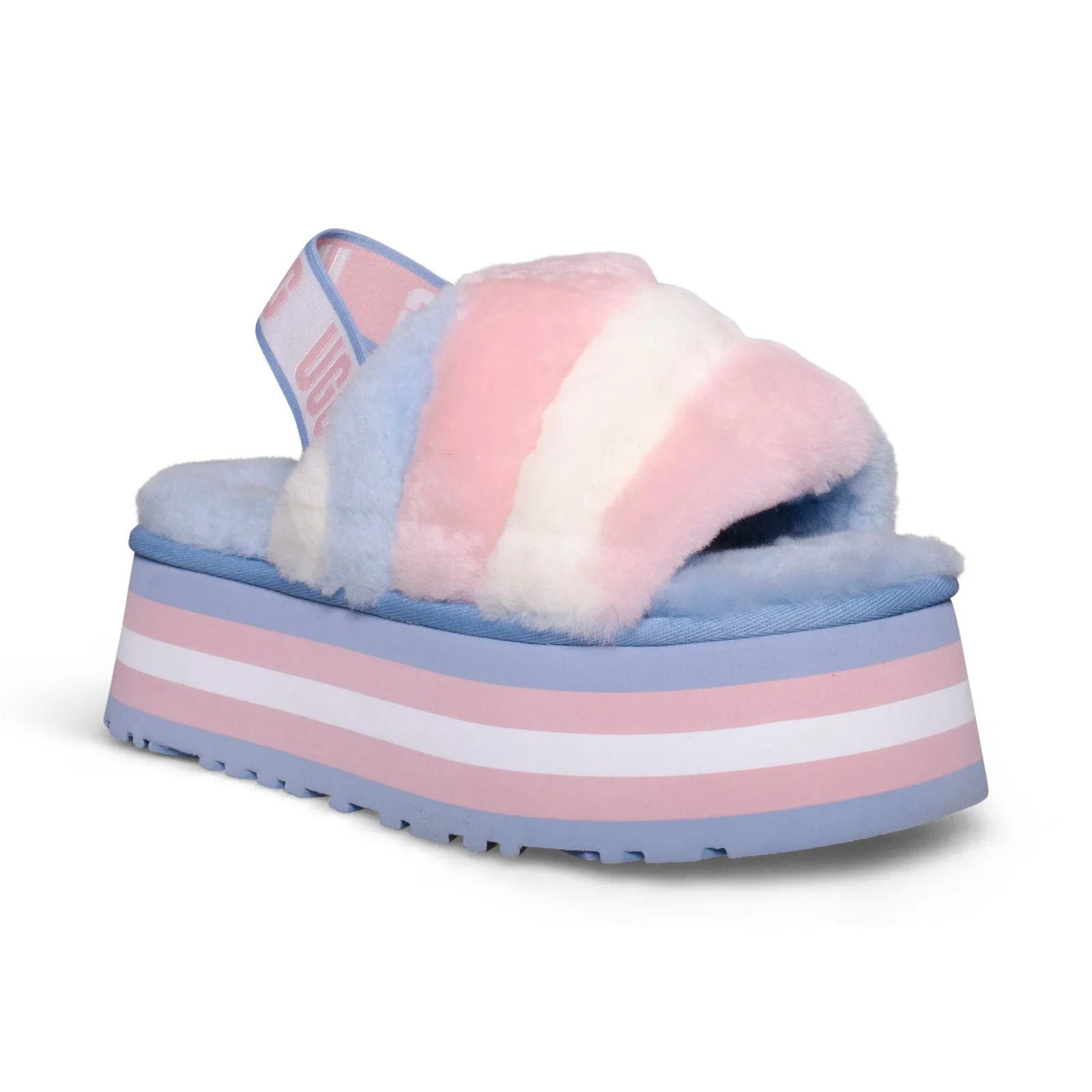 UGG Pride Slides for Women - Disco Stripe Combo