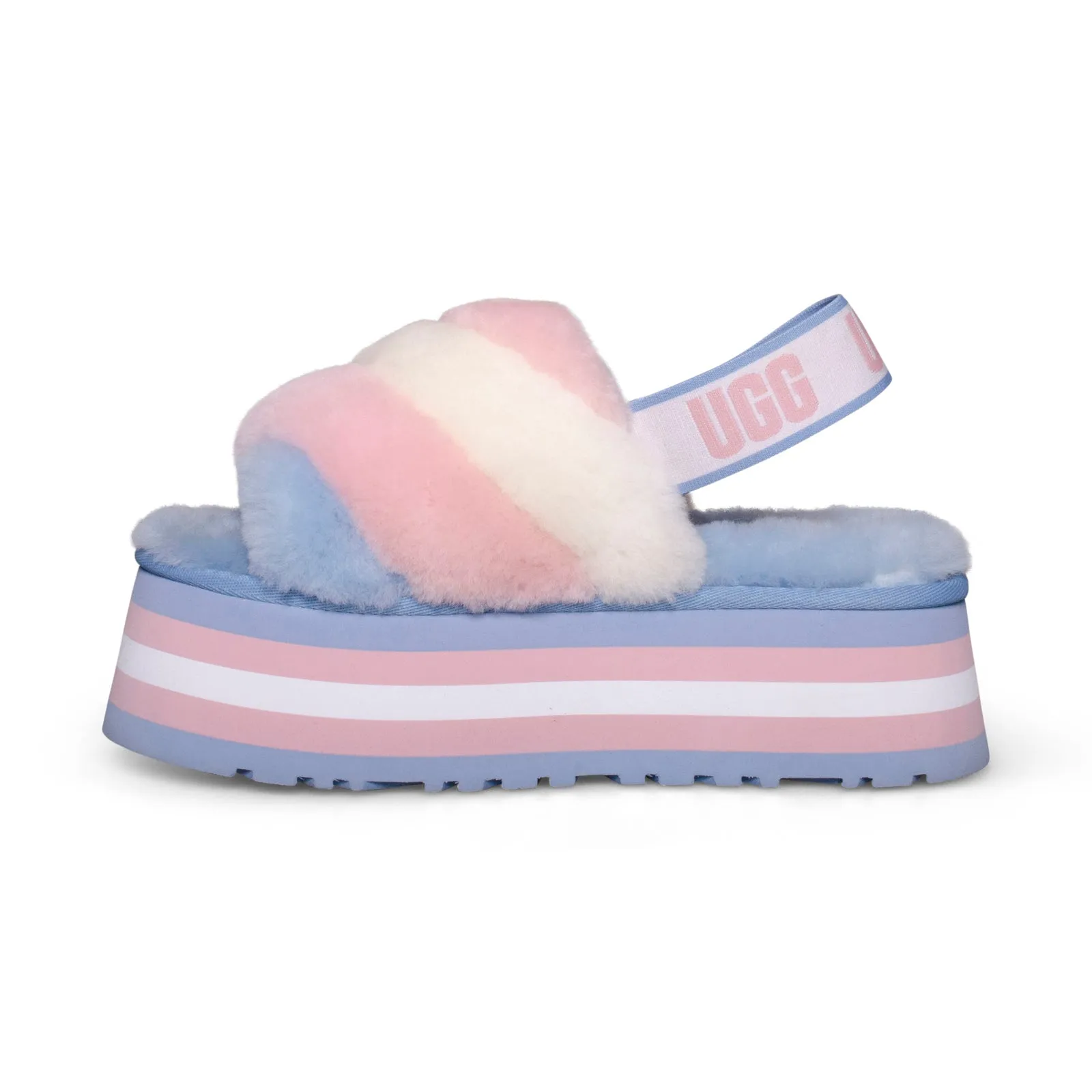 UGG Pride Slides for Women - Disco Stripe Combo