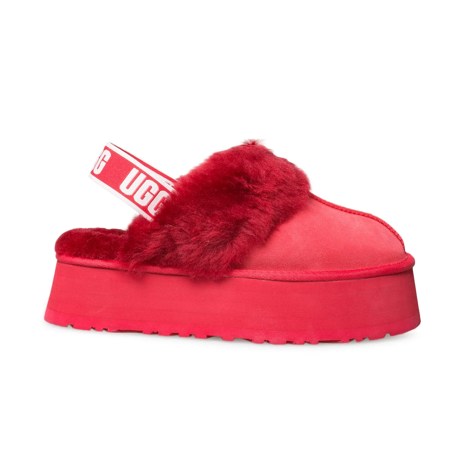 UGG Ribbon Red Slippers for Women