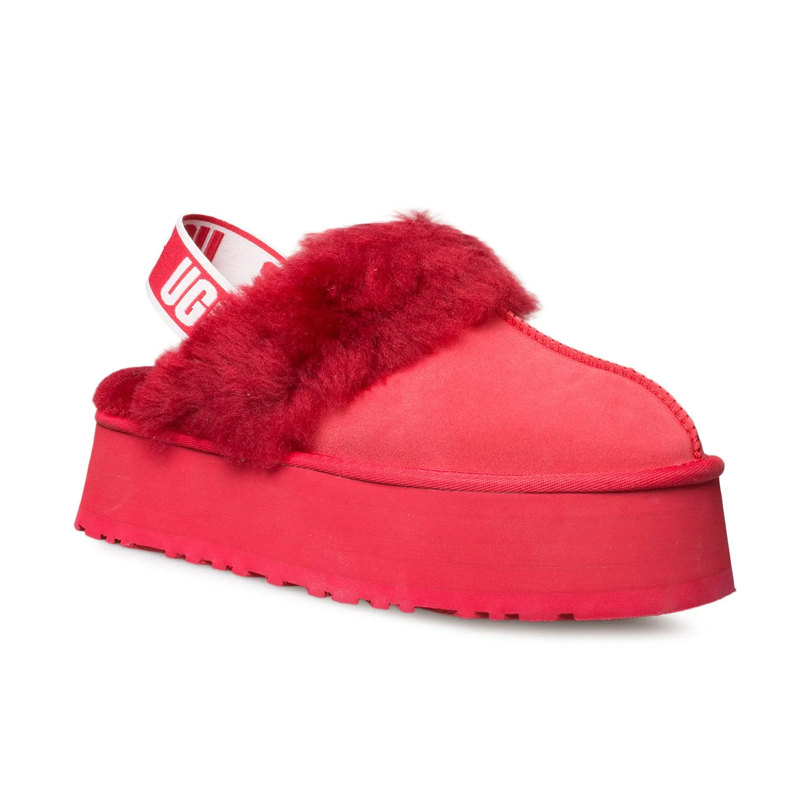 UGG Ribbon Red Slippers for Women