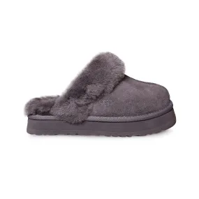 UGG Women's Charcoal Disquette Slippers