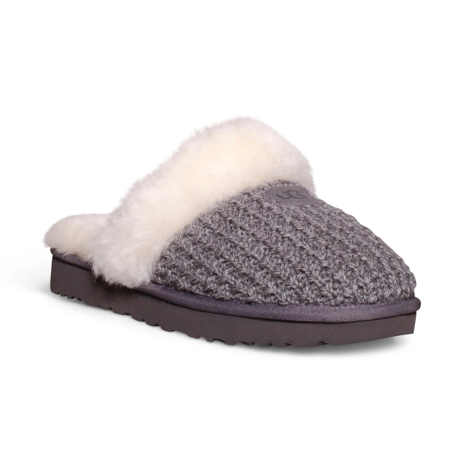 UGG women's charcoal knit slippers