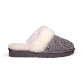 UGG women's charcoal knit slippers