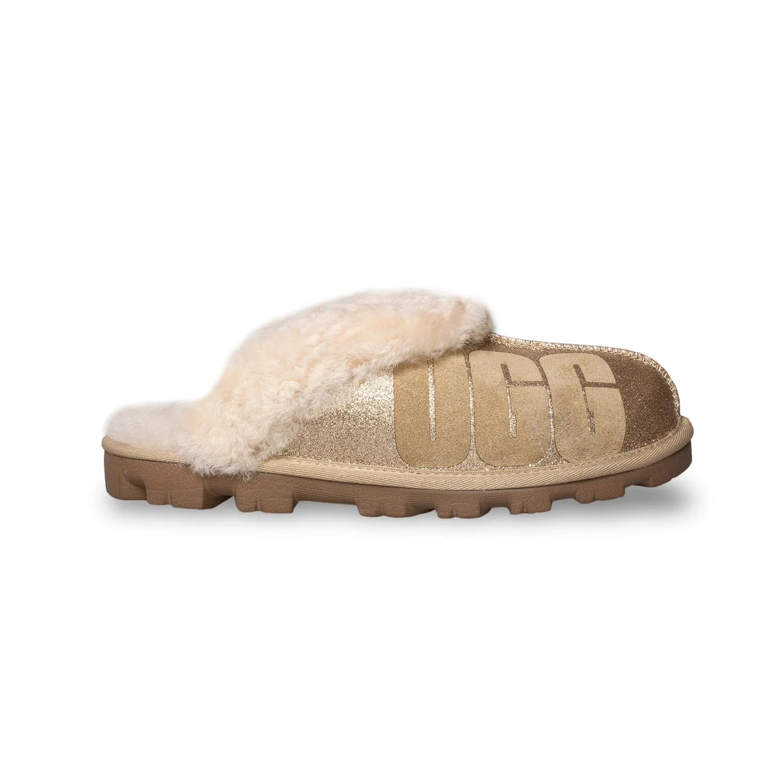 UGG Women's Gold Sparkle Coquette Slippers