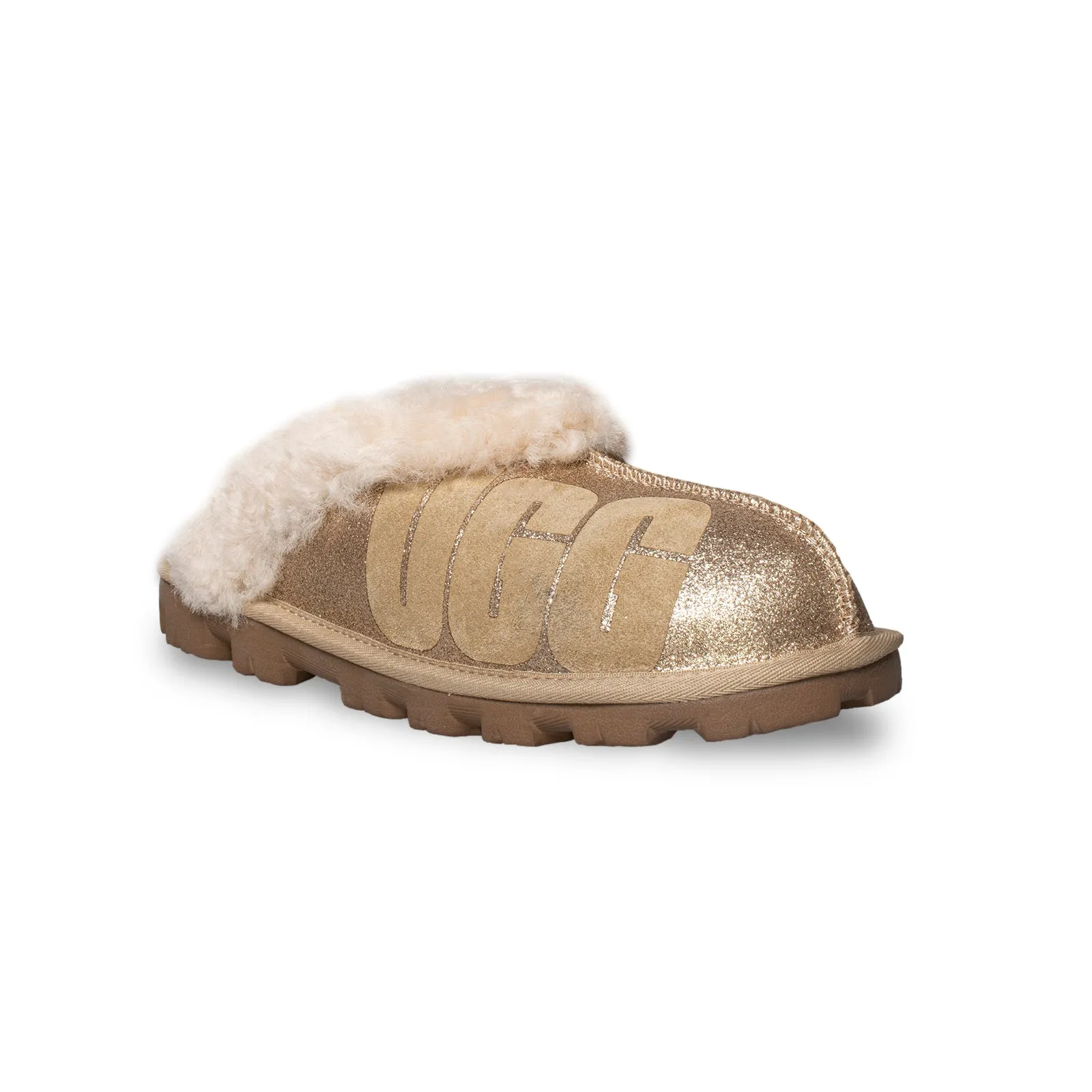 UGG Women's Gold Sparkle Coquette Slippers