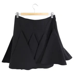 Valentino Black Wool Mini Flare Skirt - Size IT40 / US 4