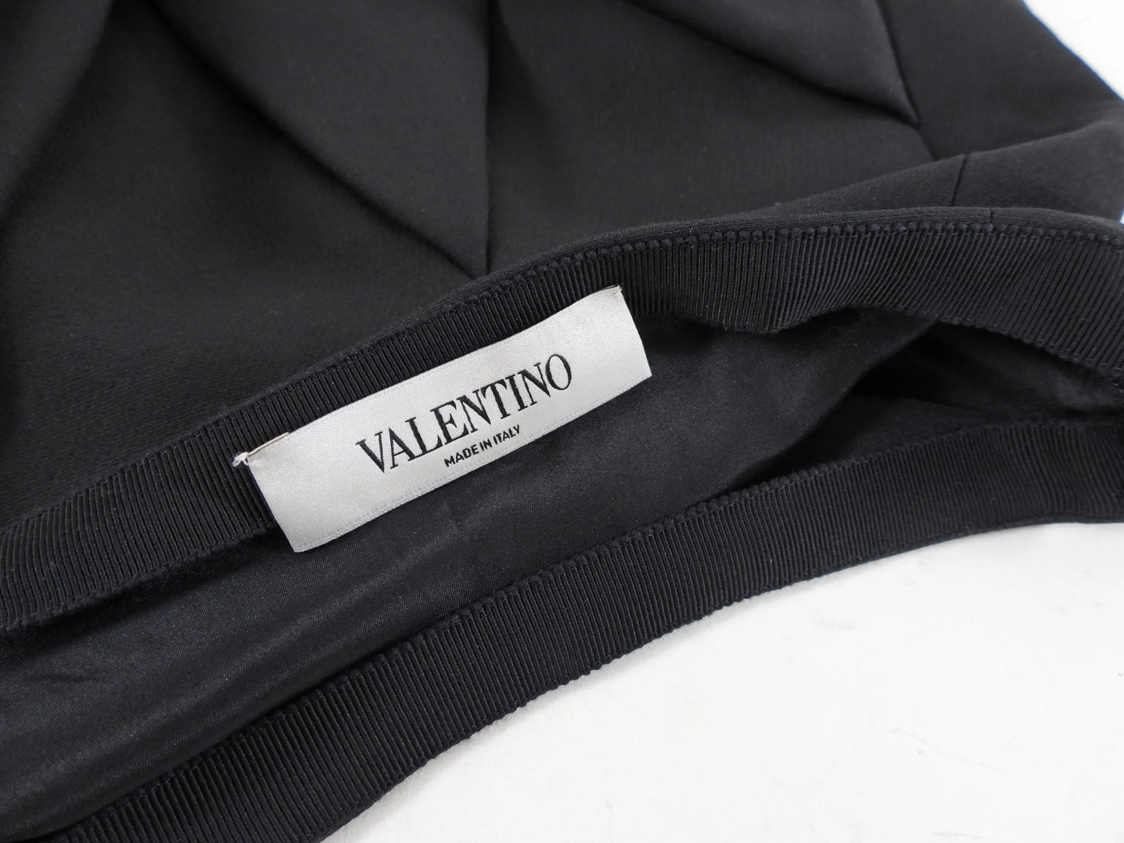 Valentino Black Wool Mini Flare Skirt - Size IT40 / US 4