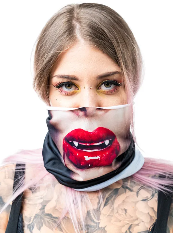 Vampiric Lips Motorcycle Face Mask