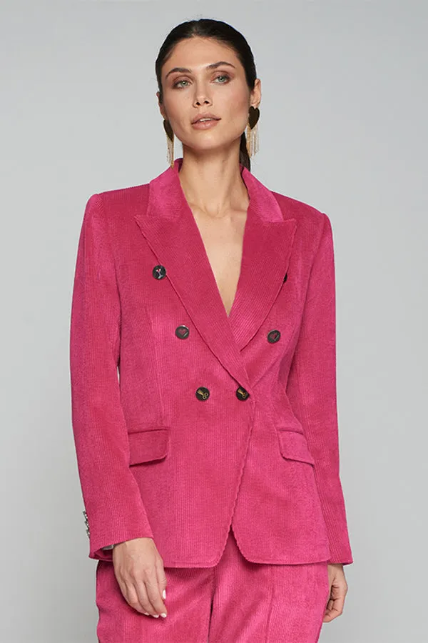 Vilagallo INGRID PINK CORDUROY BLAZER