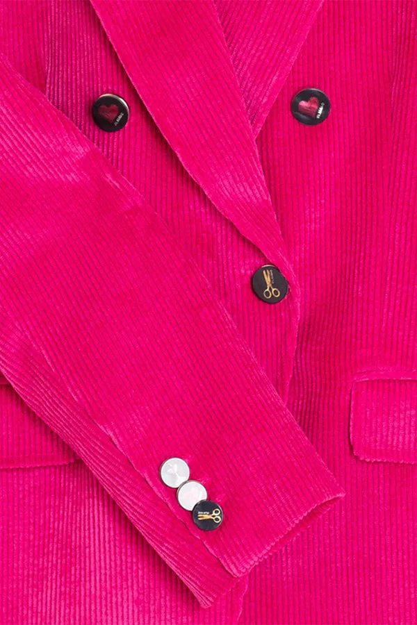 Vilagallo INGRID PINK CORDUROY BLAZER