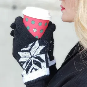 Warm Winter Mittens Gloves Black : Cozy and Stylish Black Winter Gloves