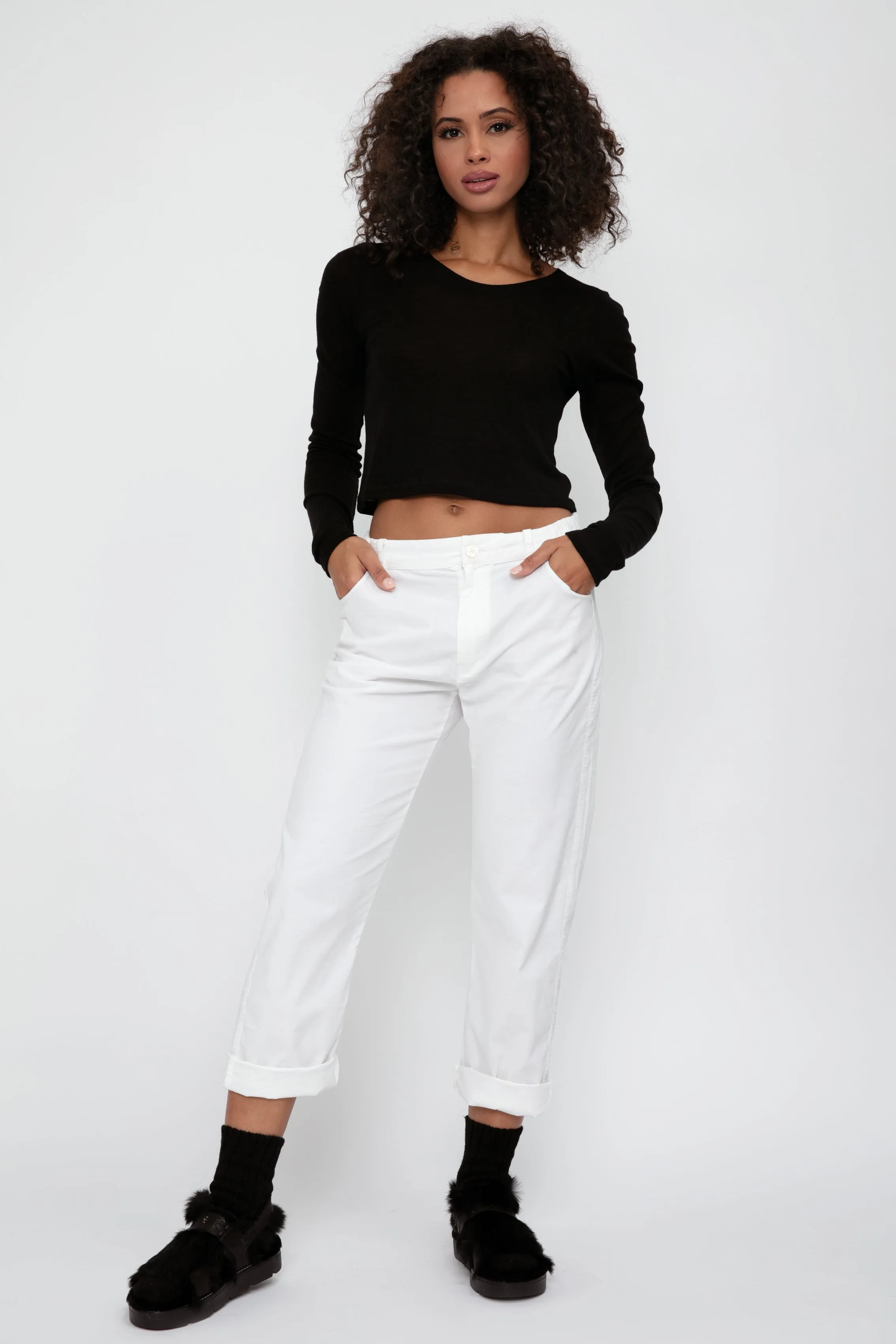 White Corduroy Pants | Cotton Trouser | Buy Online