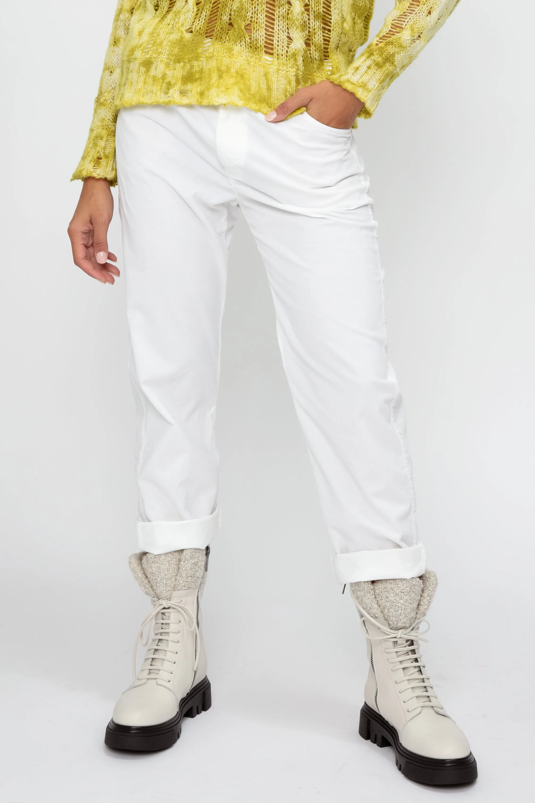 White Corduroy Pants | Cotton Trouser | Buy Online