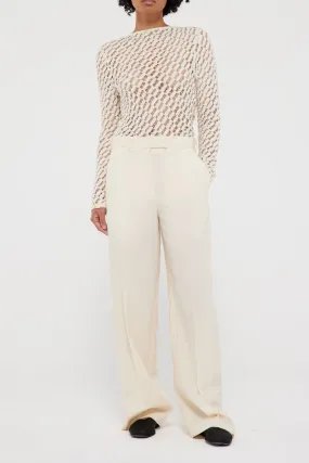 Wide Leg Pants - Ivory