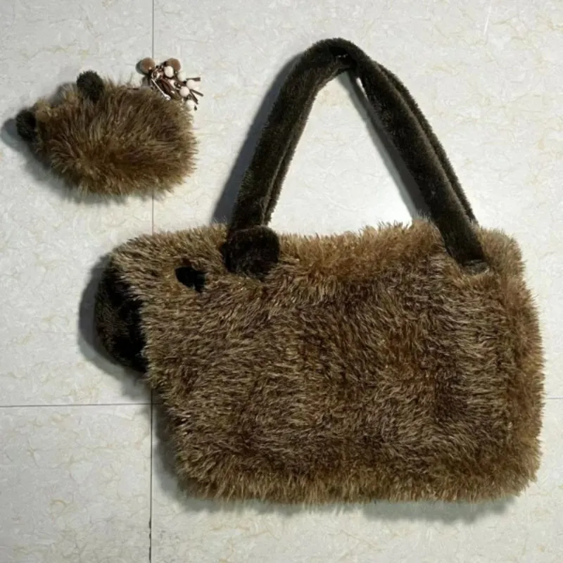 Winter Bag Large Capacity Plush