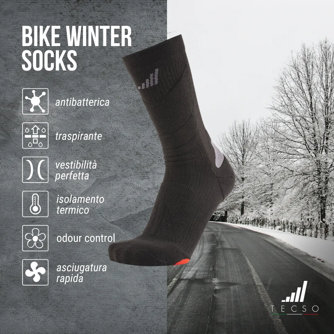 Winter cycling socks for bikes