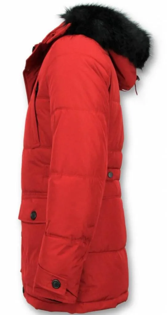 Winter Jacket Men | Warm Winter Coat 4Pocet  Red |