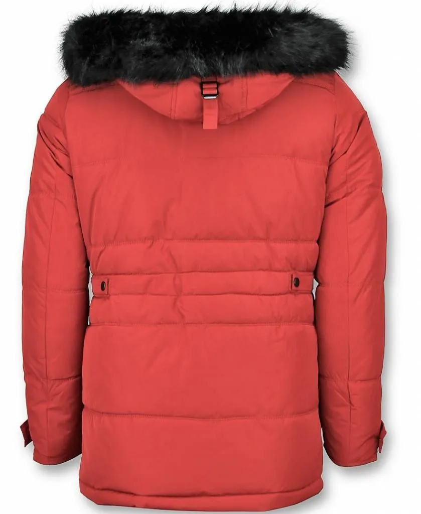 Winter Jacket Men | Warm Winter Coat 4Pocet  Red |