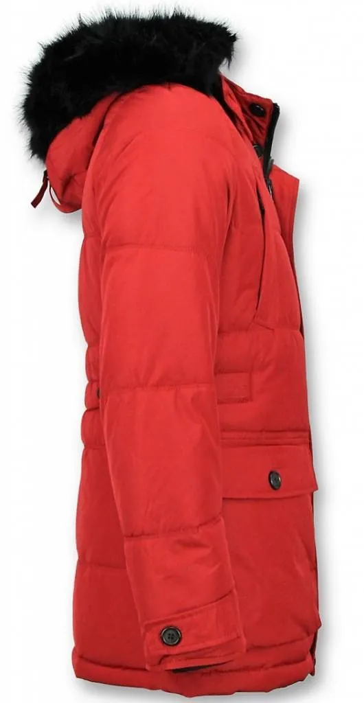 Winter Jacket Men | Warm Winter Coat 4Pocet  Red |