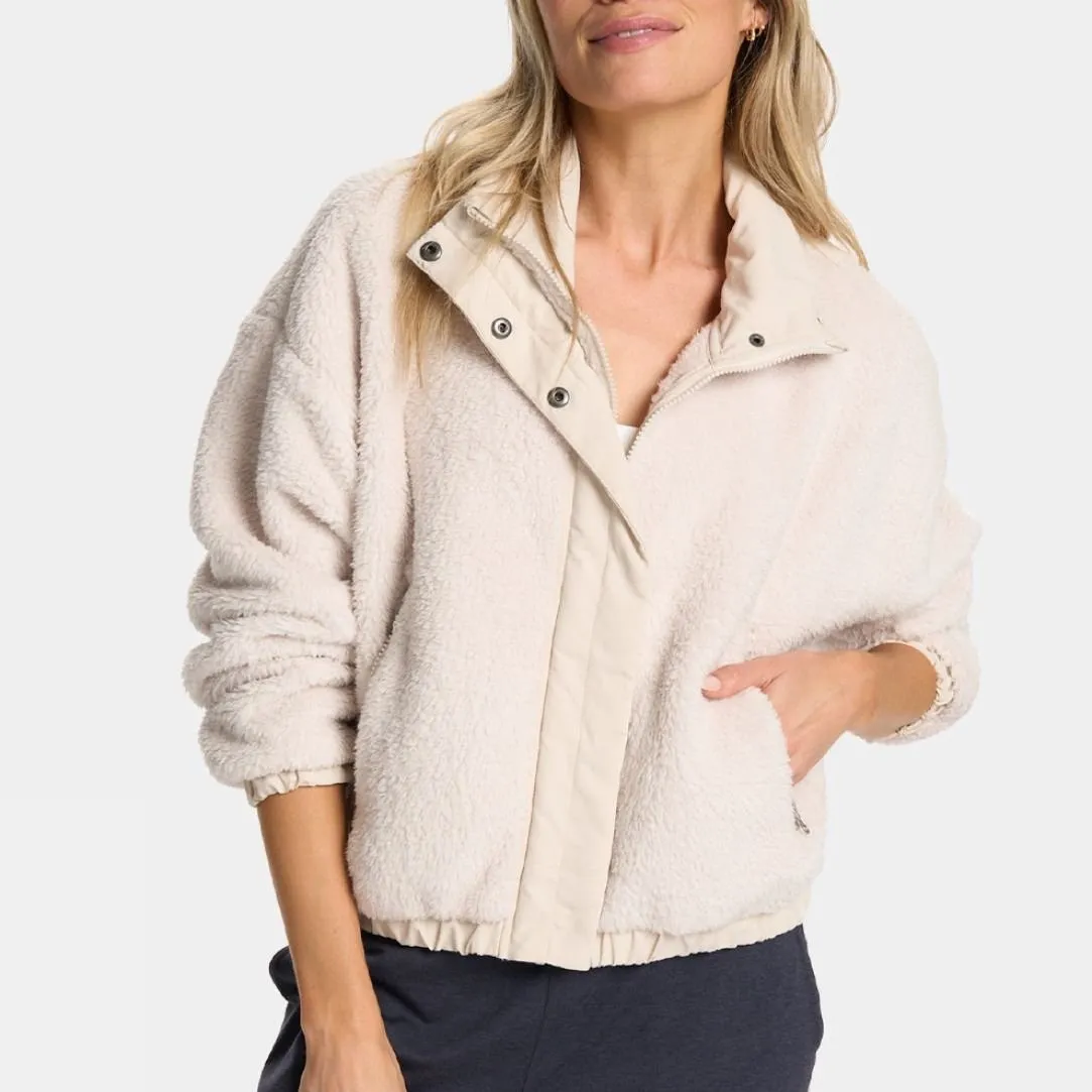 Womens Cozy Sherpa Fleece Jacket