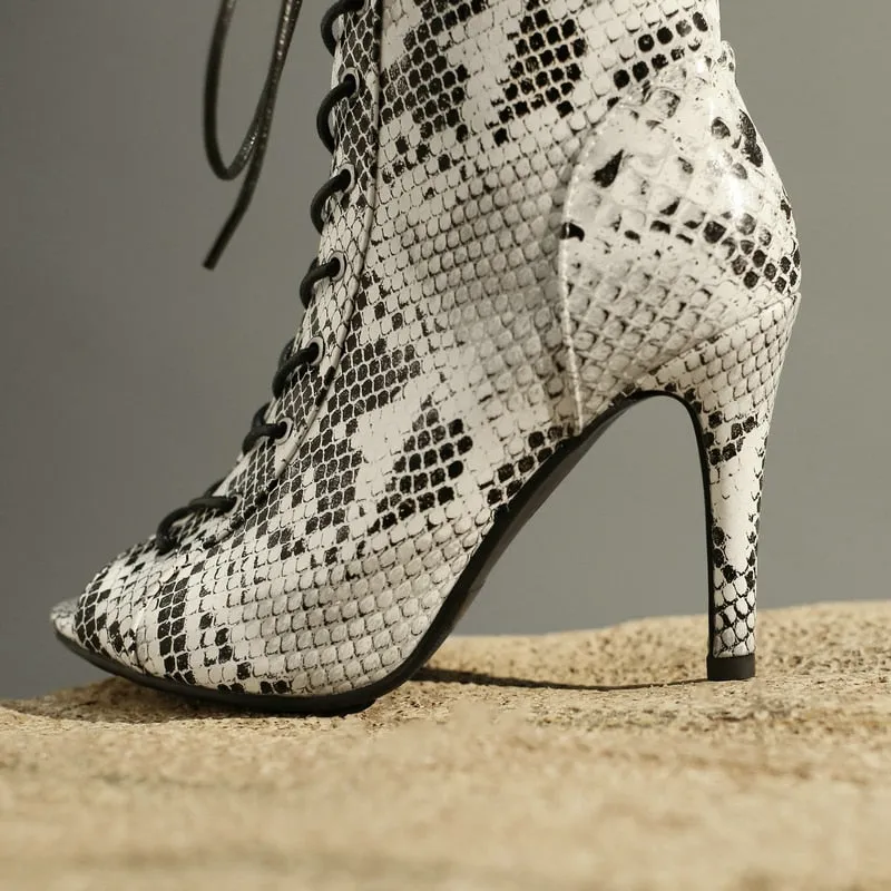 women's peep toe ankle boots