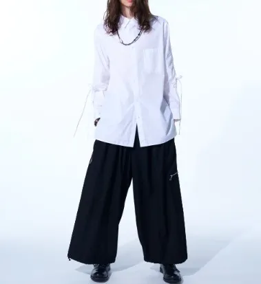 Yohji Yamamoto  |Unisex Street Style Long Sleeves Plain Cotton Oversized