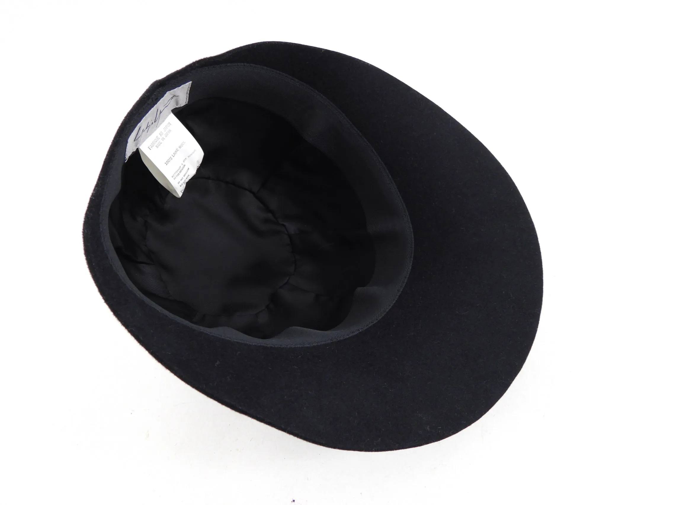 Yohji Yamamoto Vintage Black Hat, Felt Wool - Shop Now!