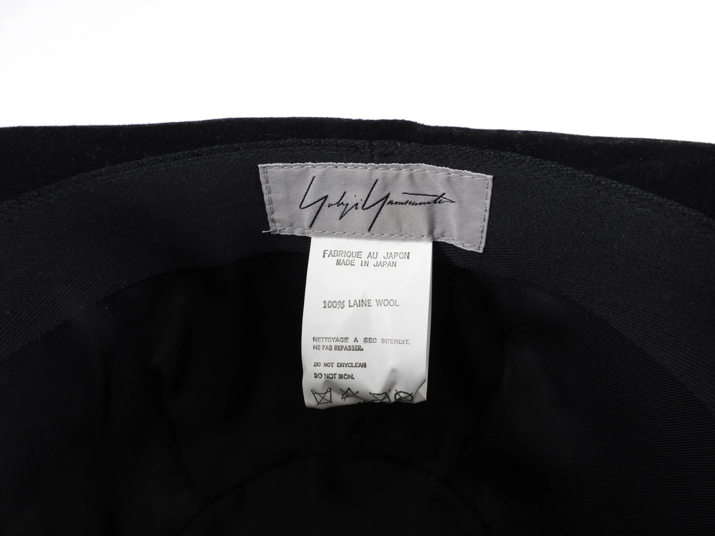 Yohji Yamamoto Vintage Black Hat, Felt Wool - Shop Now!