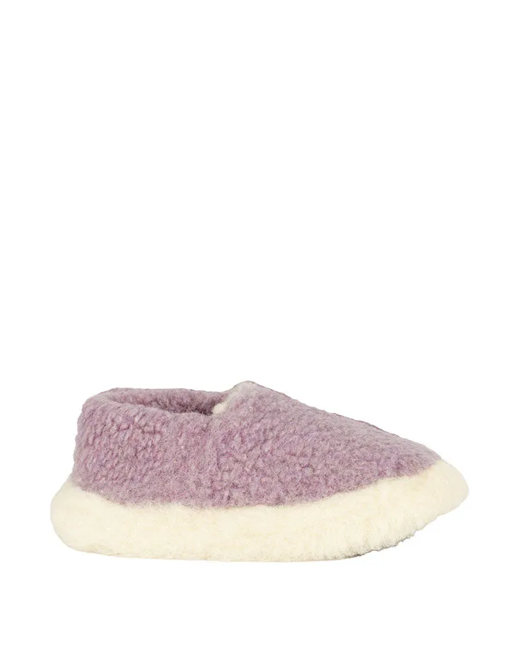 Yoko Wool Lilac Slippers