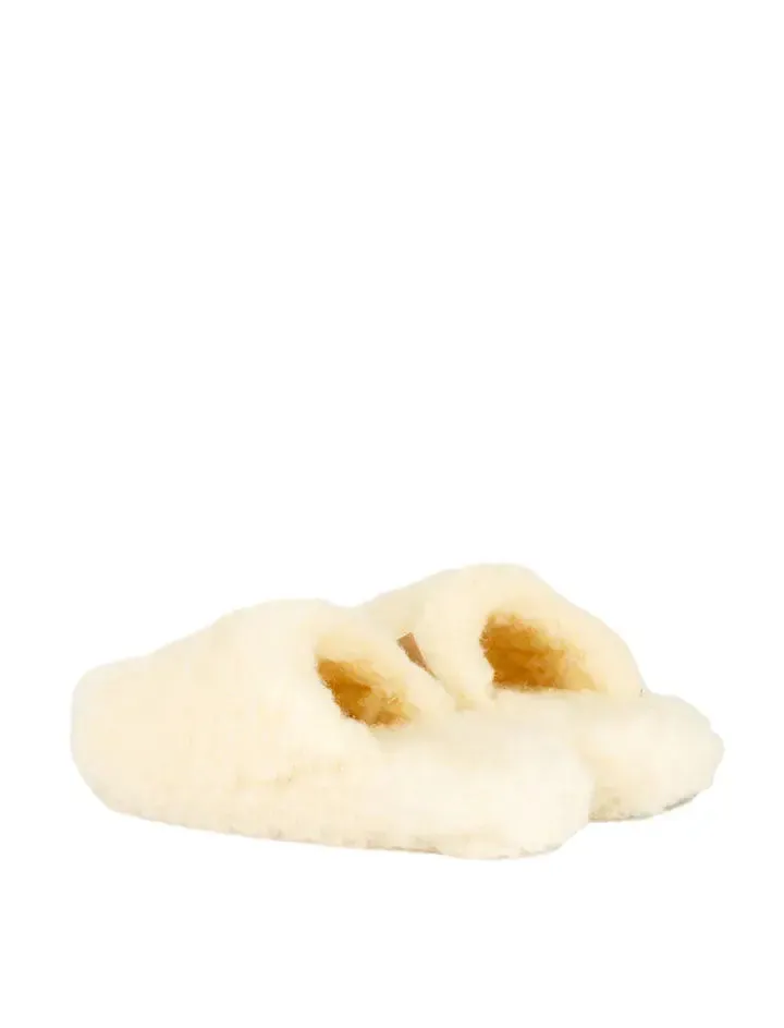 Yoko Wool Women's Wool Slippers - Natural